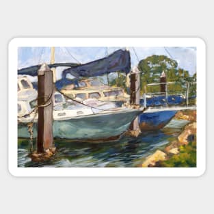 Safe moorings - Laurieton NSW Sticker